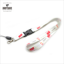 Personalisierte Sublimation Printing Polyester Lanyard mit Kunststoff Gürtelschnalle